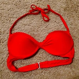 Push Up Red Swim Suit Top